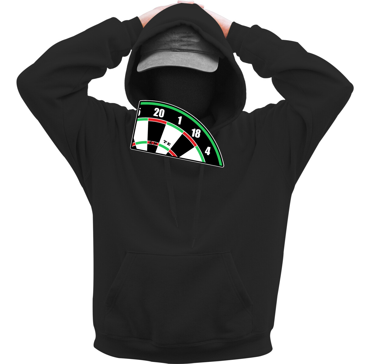 Kapucnis belebújós pulóver