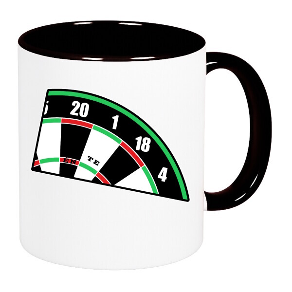 Színes fülű és belsejű bögre