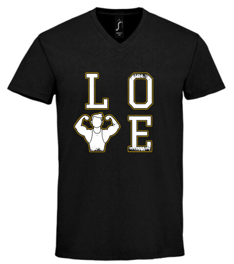 Unisex V nyakú póló