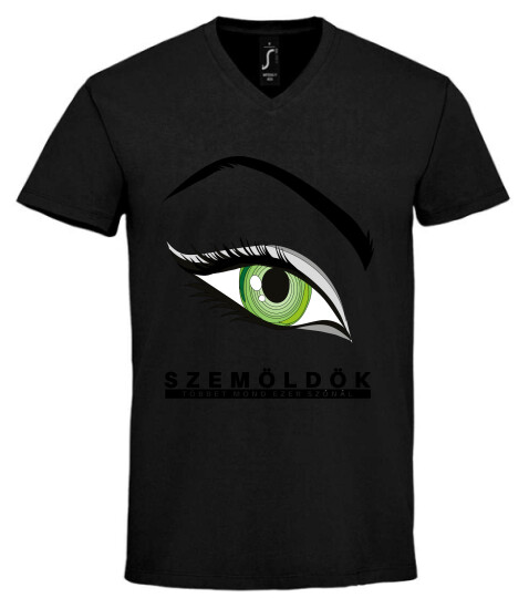 Unisex V nyakú póló