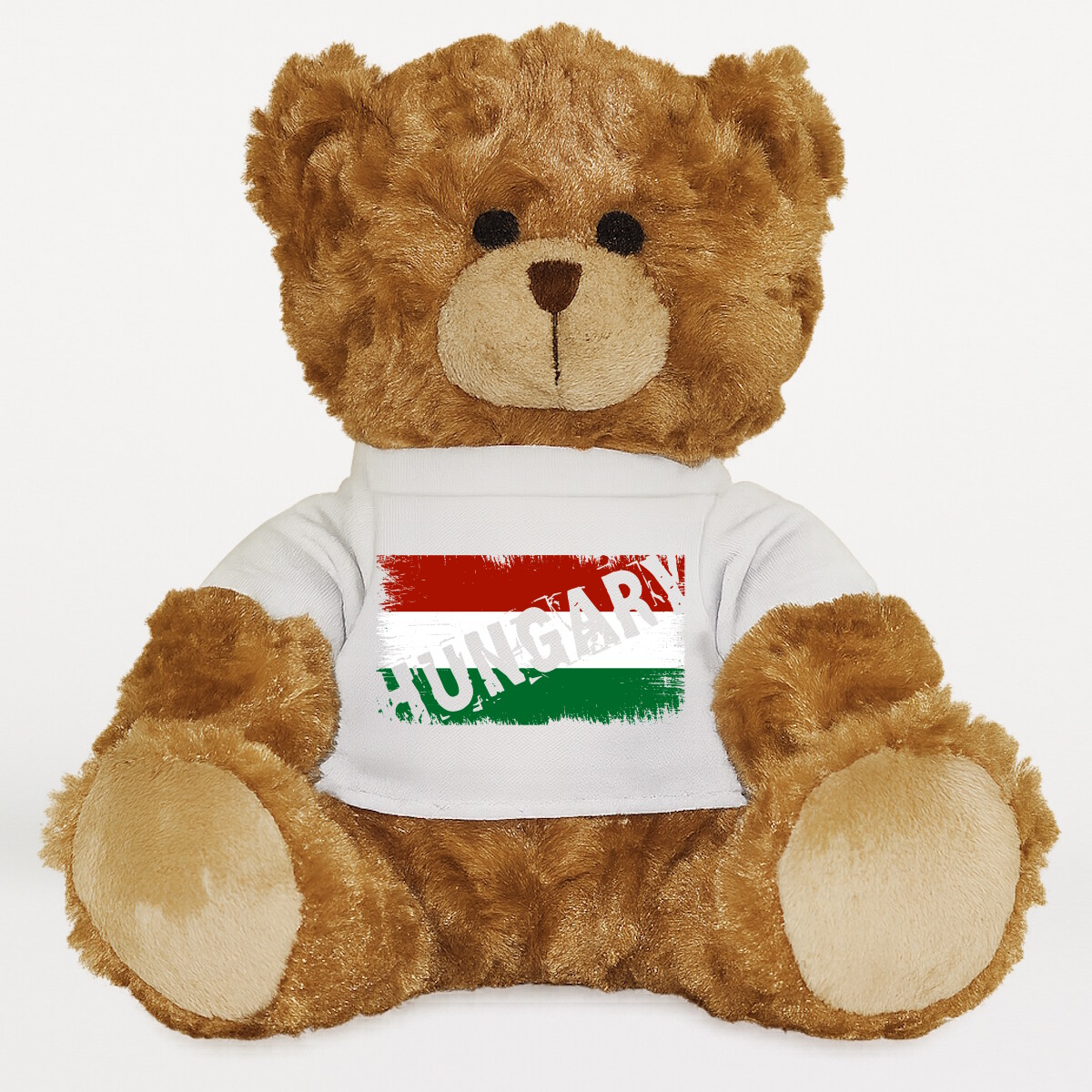 Plüssmaci egyedi pólóval