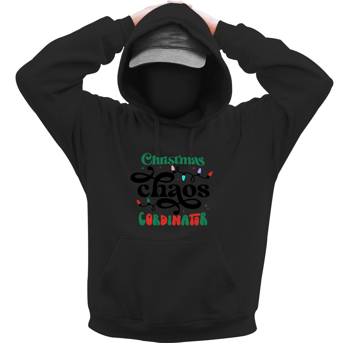 Kapucnis belebújós pulóver