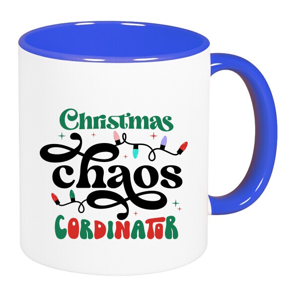 Színes fülű és belsejű bögre