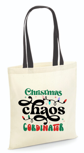 Vászontáska - színes fülű 