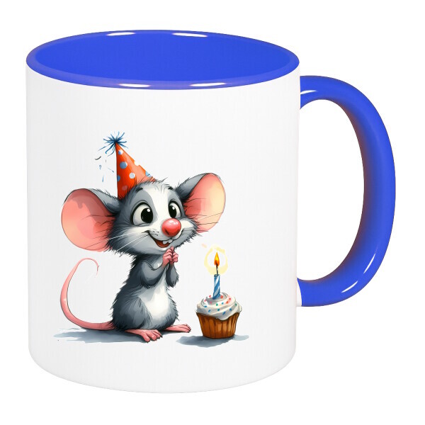 Színes fülű és belsejű bögre