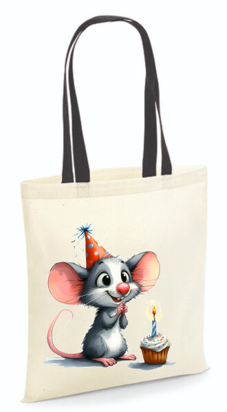 Vászontáska - színes fülű 