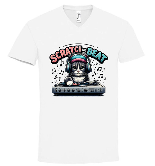 Unisex V nyakú póló