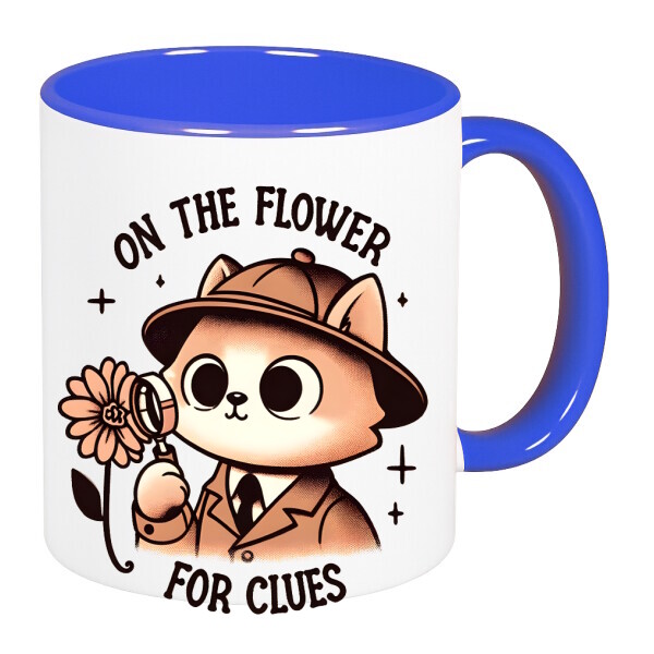 Színes fülű és belsejű bögre