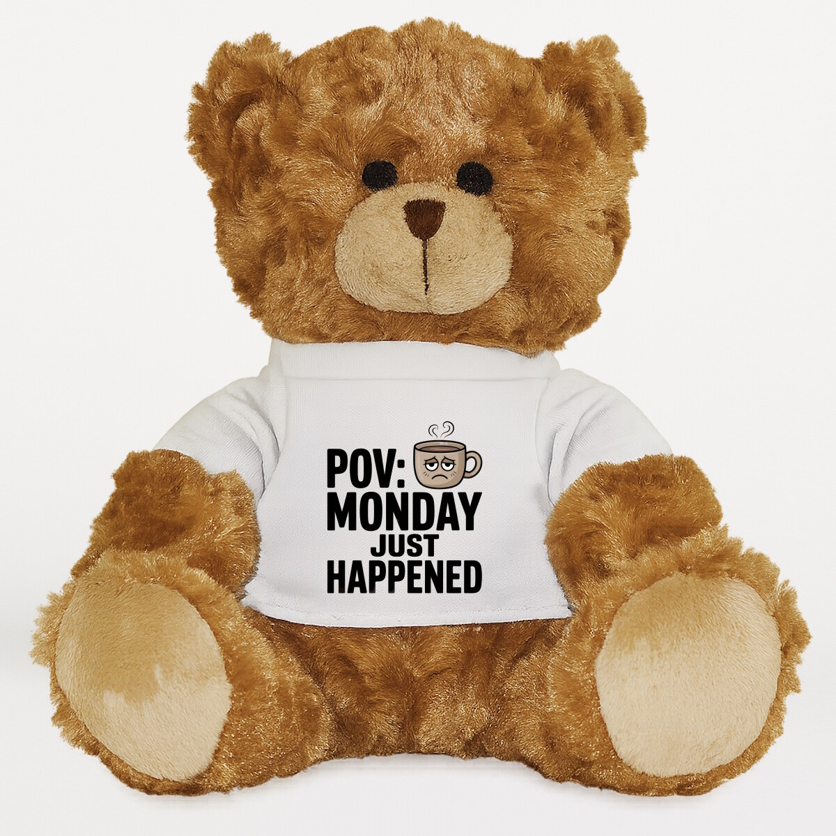 Plüssmaci egyedi pólóval