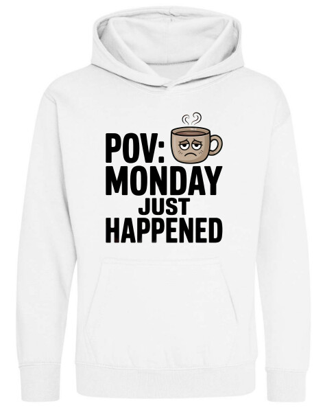 Kapucnis belebújós gyerek pulóver