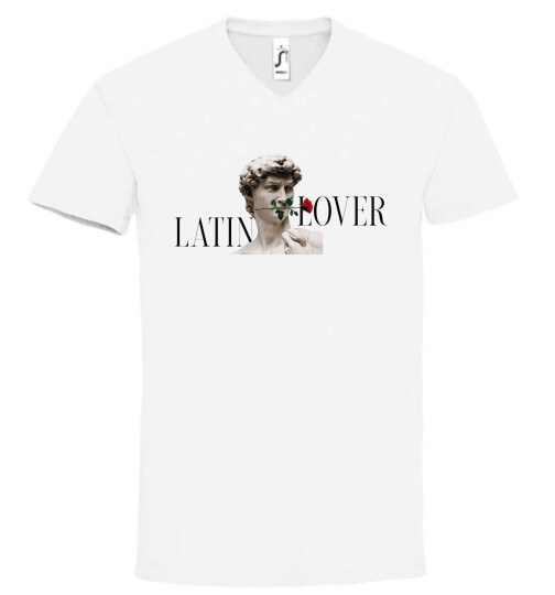 Unisex V nyakú póló