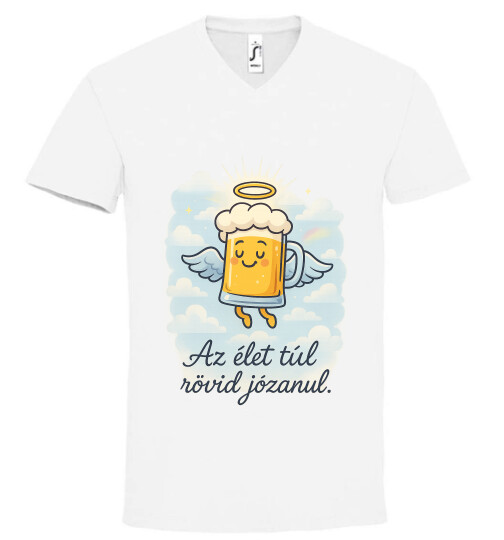 Unisex V nyakú póló