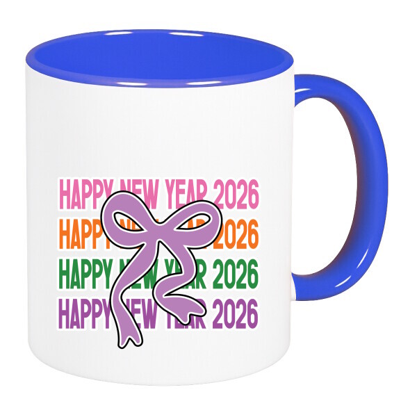 Színes fülű és belsejű bögre