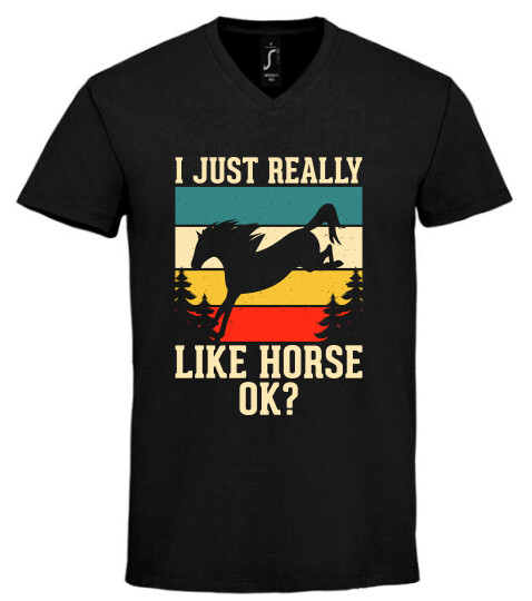 Unisex V nyakú póló