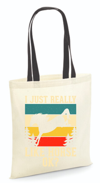 Vászontáska - színes fülű 