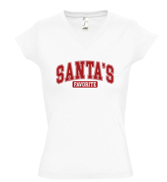 Női V nyakú póló