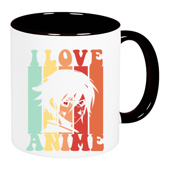 Színes fülű és belsejű bögre