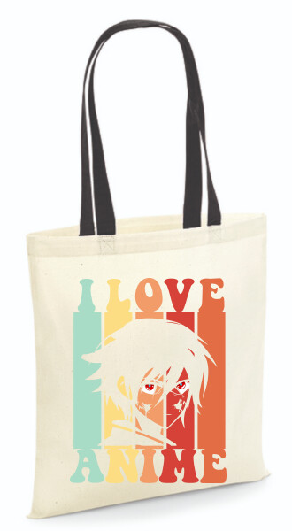 Vászontáska - színes fülű 