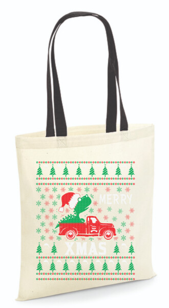 Vászontáska - színes fülű 