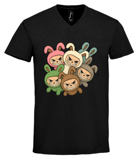 Unisex V nyakú póló