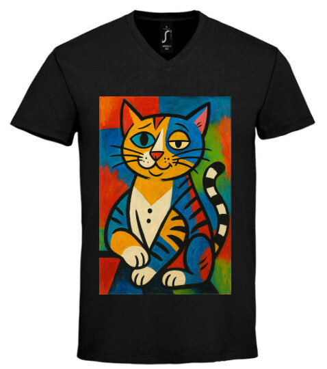 Unisex V nyakú póló