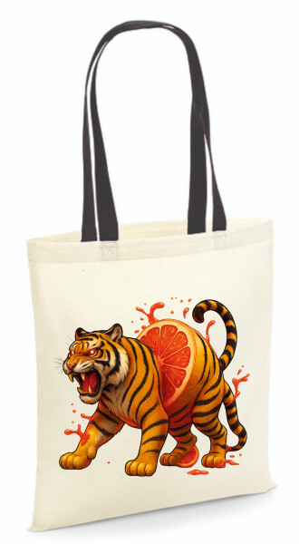 Vászontáska - színes fülű 