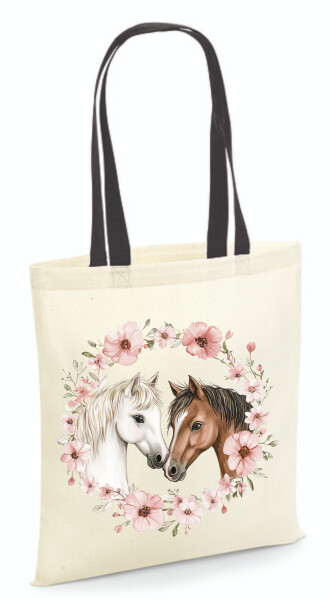 Vászontáska - színes fülű 