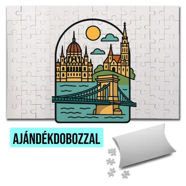 Puzzle - kirakó ajándékdobozzal