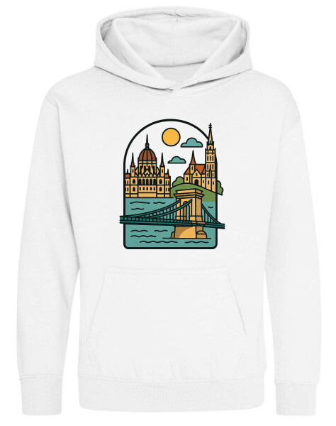 Kapucnis belebújós gyerek pulóver