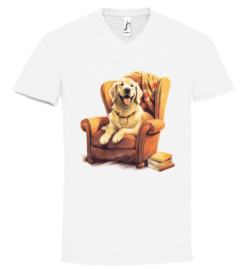 Unisex V nyakú póló