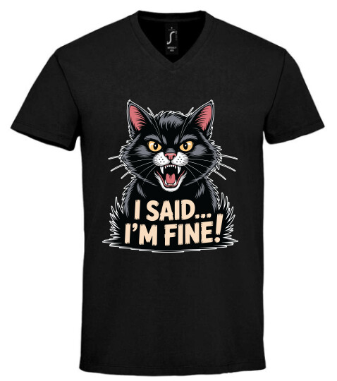 Unisex V nyakú póló