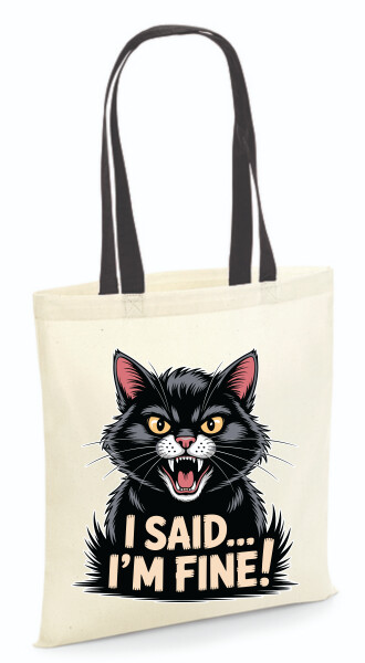 Vászontáska - színes fülű 