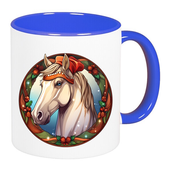 Színes fülű és belsejű bögre