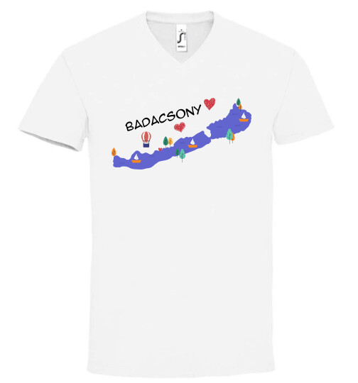 Unisex V nyakú póló