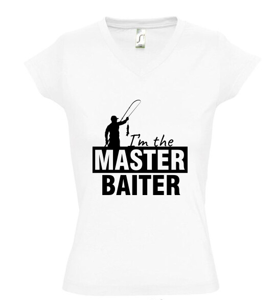 Női V nyakú póló