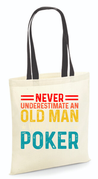 Vászontáska - színes fülű 