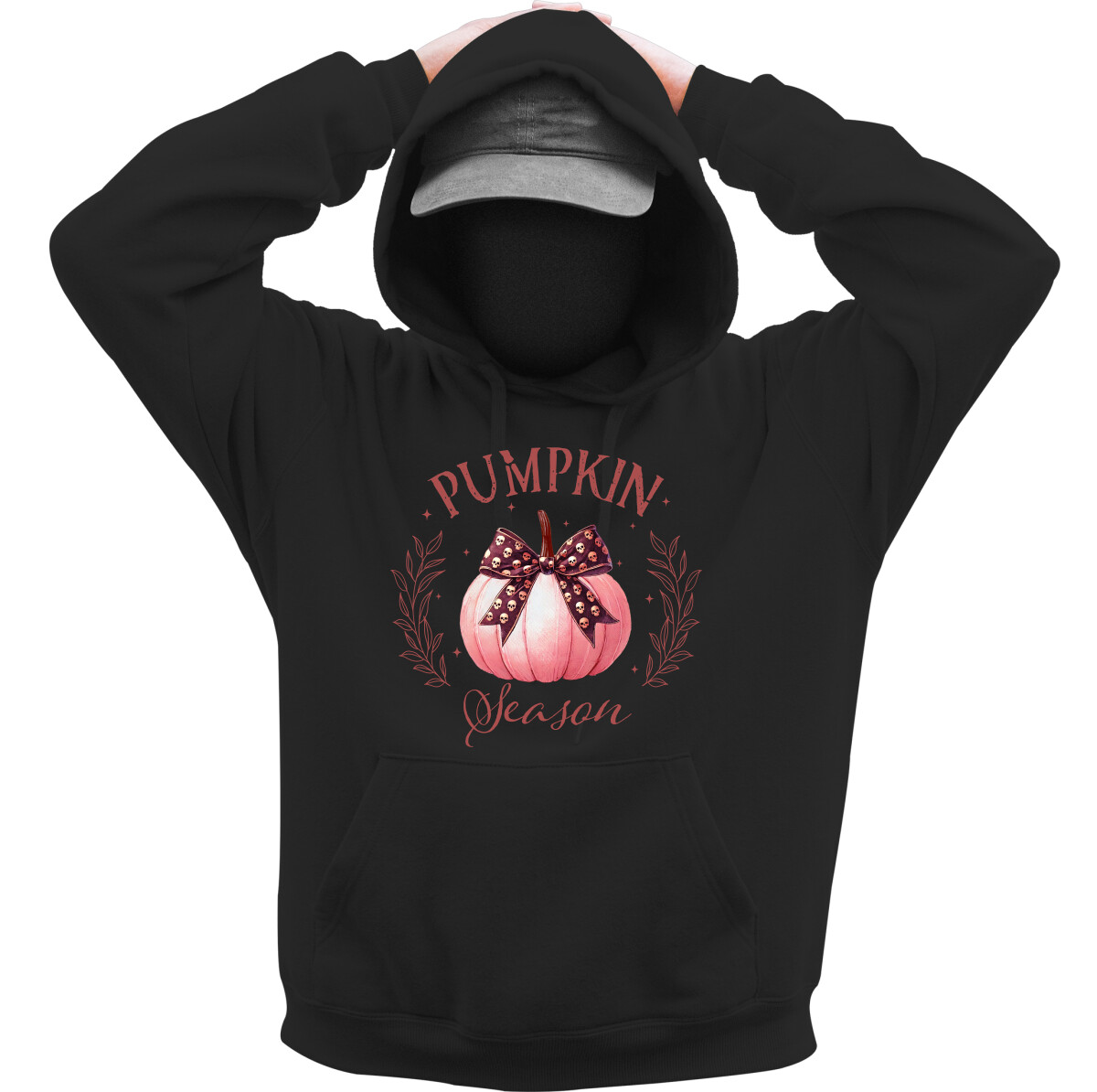 Kapucnis belebújós pulóver