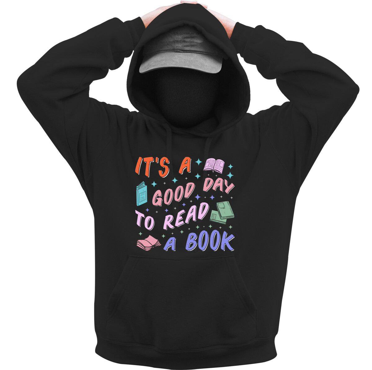 Kapucnis belebújós pulóver