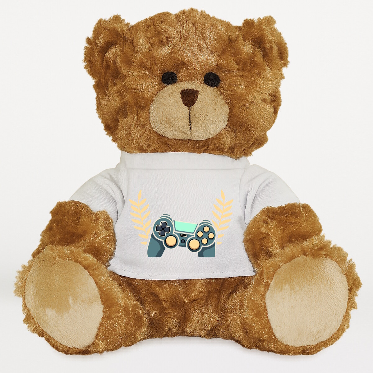 Plüssmaci egyedi pólóval