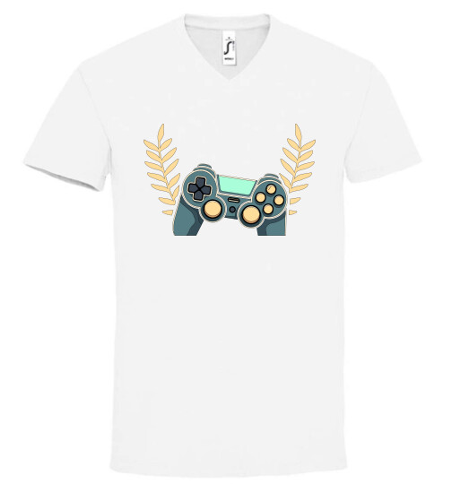 Unisex V nyakú póló