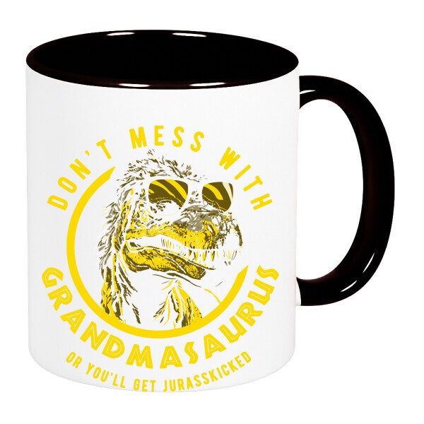 Színes fülű és belsejű bögre