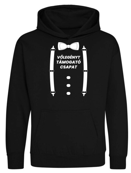 Kapucnis belebújós gyerek pulóver