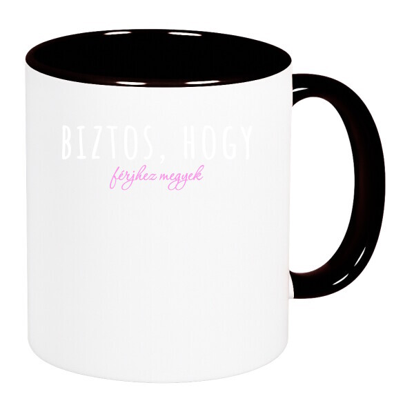 Színes fülű és belsejű bögre