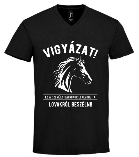 Unisex V nyakú póló