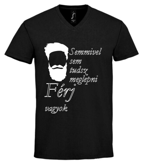 Unisex V nyakú póló