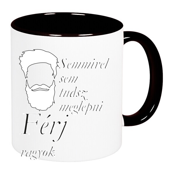 Színes fülű és belsejű bögre