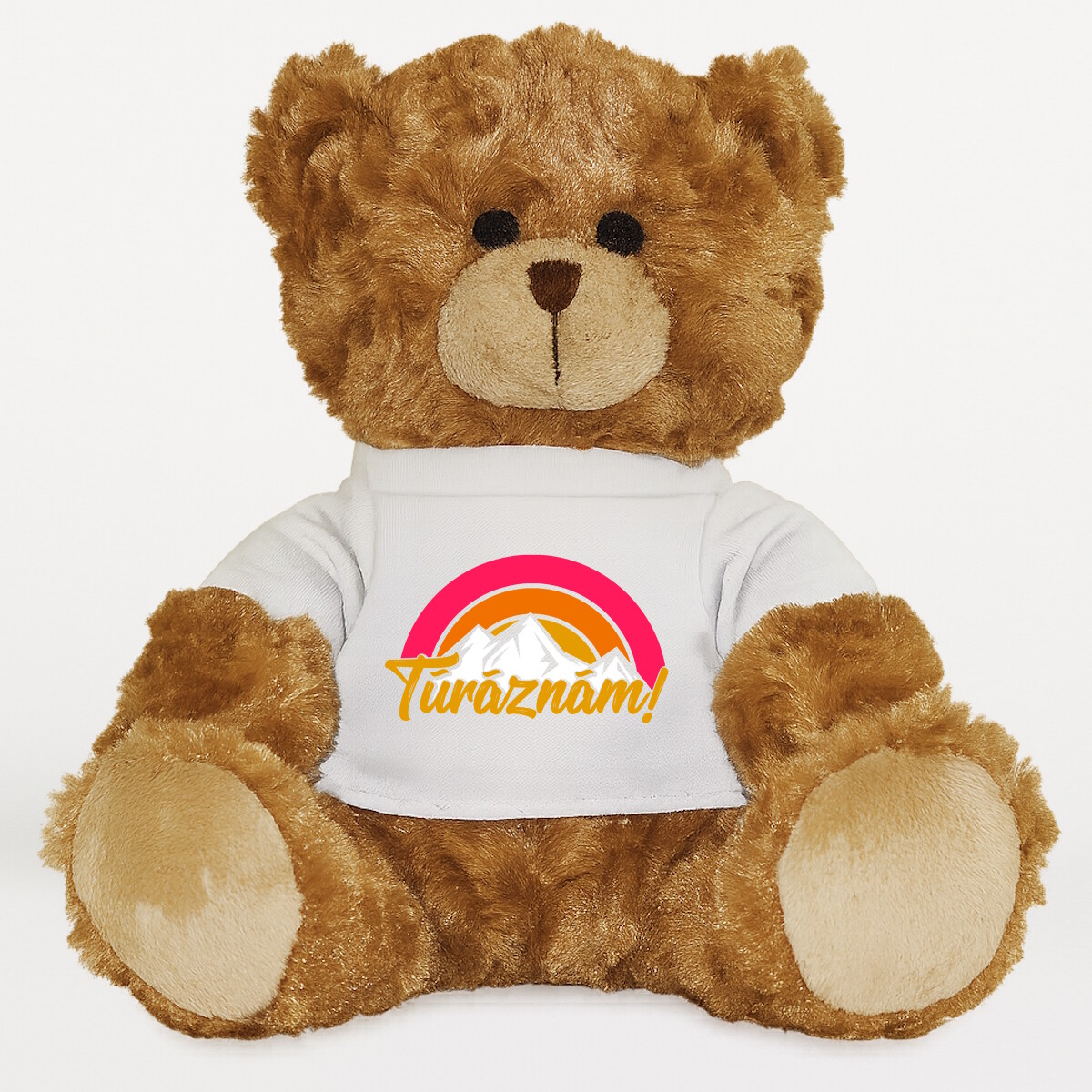 Plüssmaci egyedi pólóval