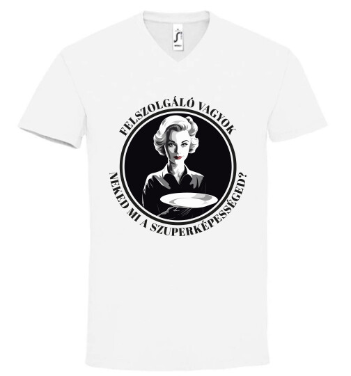 Unisex V nyakú póló