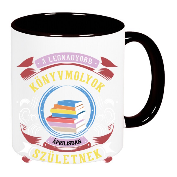 Színes fülű és belsejű bögre