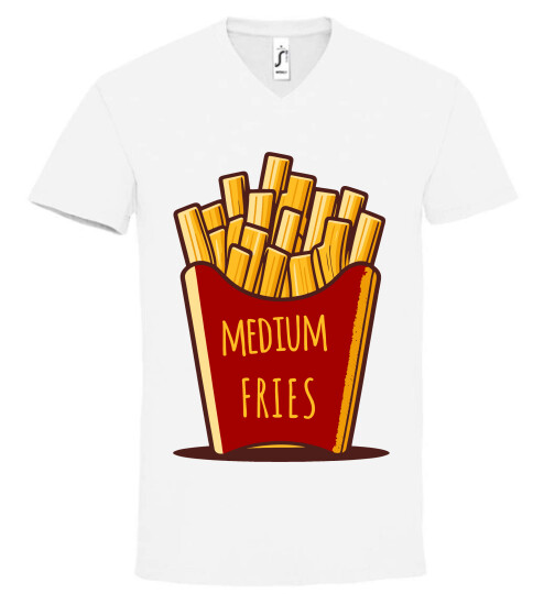 Unisex V nyakú póló